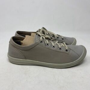 Keen Women’s Lorelai Grey Leather Lace Up Hiking Sneakers Size 9.5